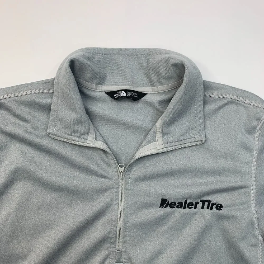 The North Face Sweatshirt Mens M Medium Gray Tech Fleece Lightweight Quarter Zip